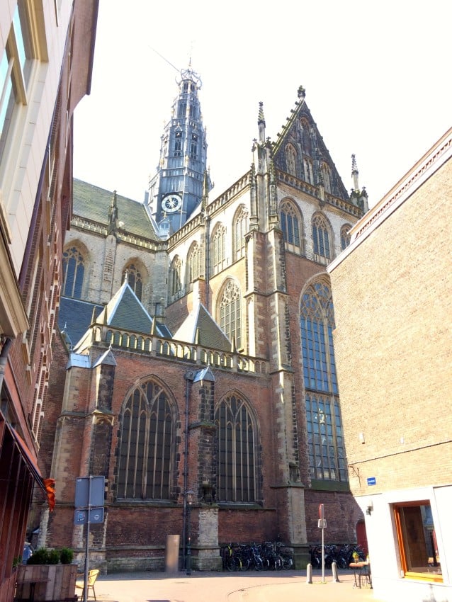 Outside St. Bavo's Church Haarlem, Netherlands