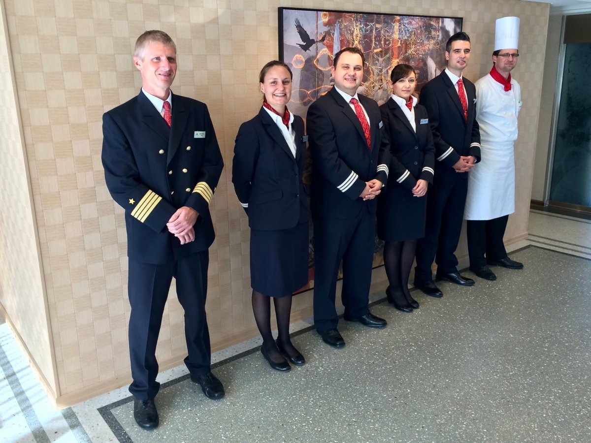 Viking River Cruise ship executives.