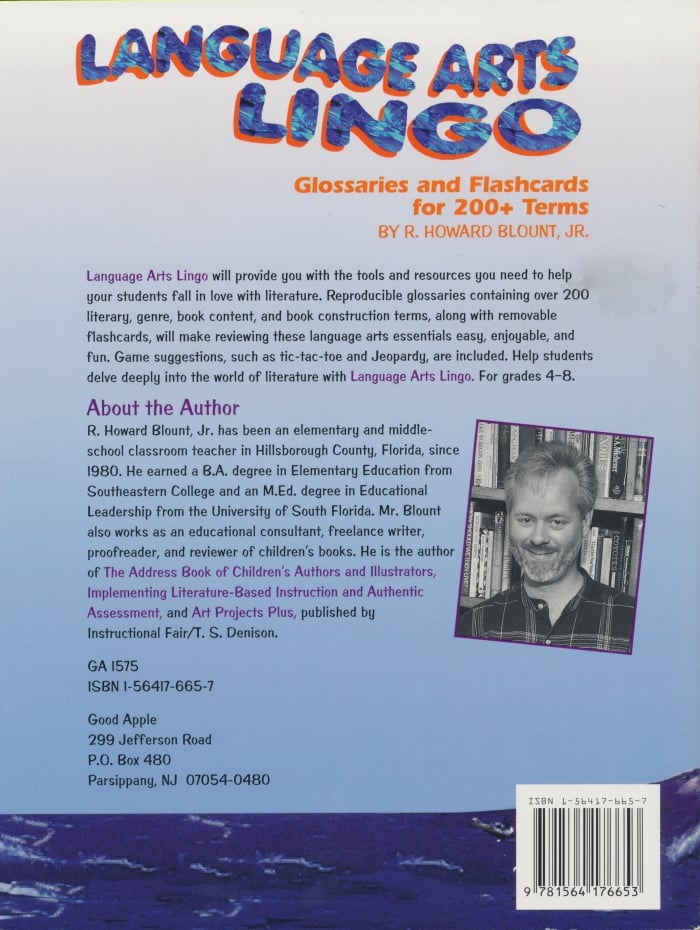 Howard Blount Language Arts Lingo Book Back