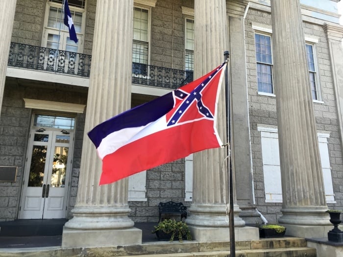 Old Court House Museum Vicksburg Mississippi Flag