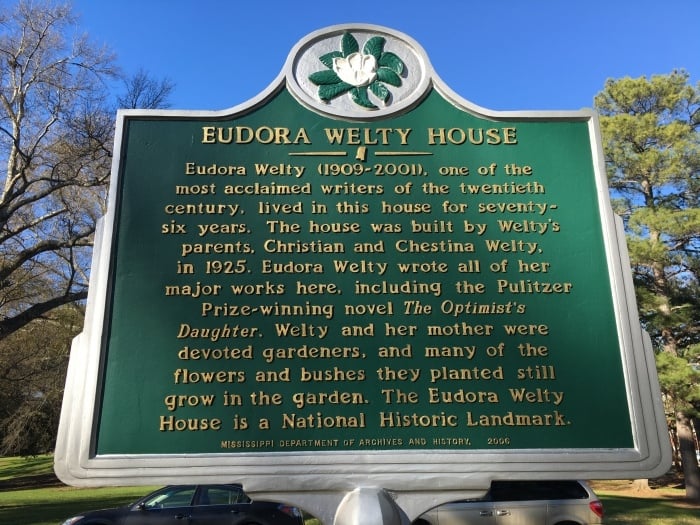 Eudora Welty Home Garden Jackson Mississippi Historical Marker