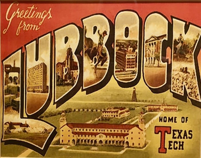 Vintage Lubbock Texas Postcard