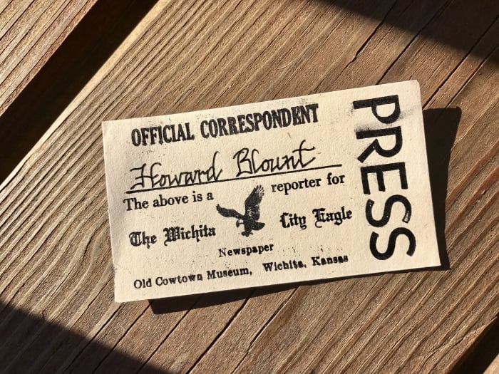 vintage press card