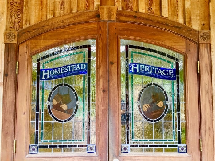 Homestead Heritage stained glass