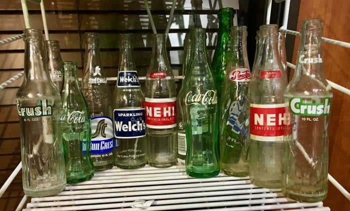 old soda bottles