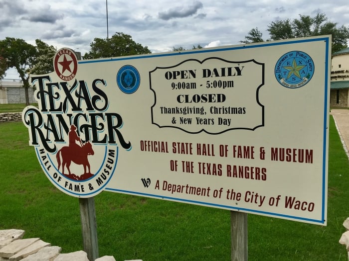 Texas Ranger Hall of Fame sign
