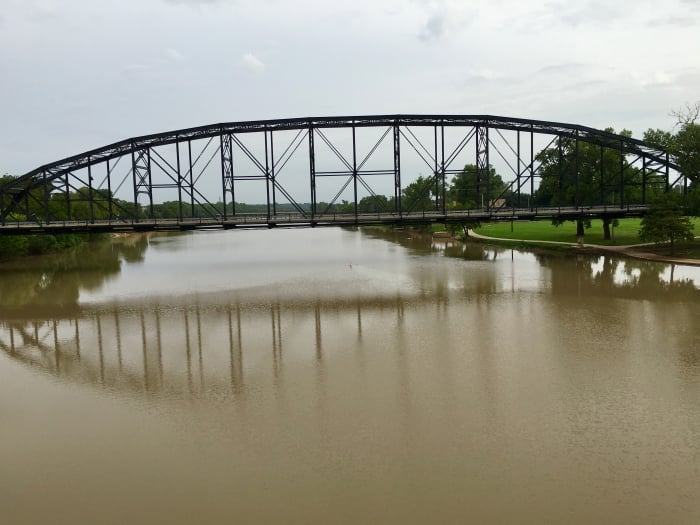 suspension bridge Waco, Texas