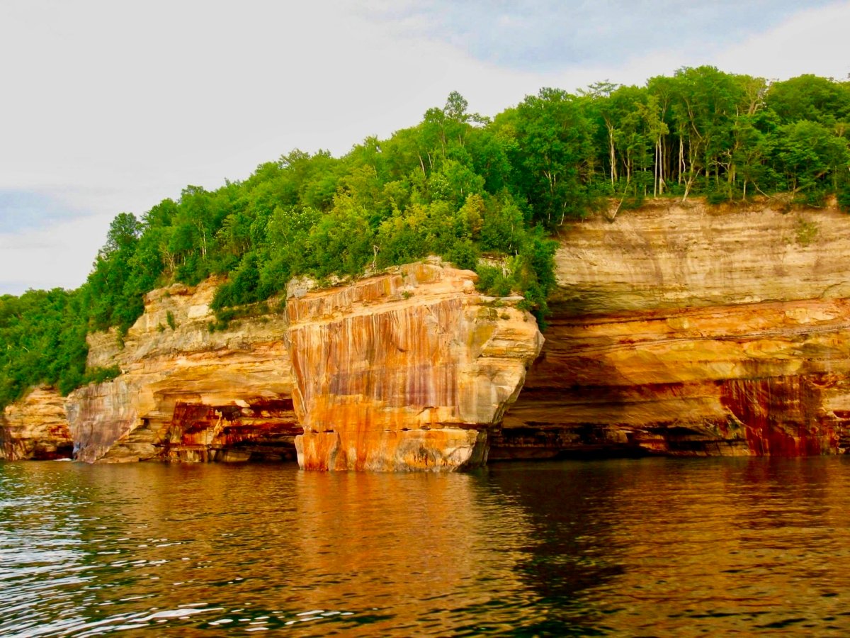 Pictured Rocks National Lakeshore on Lake Superior.