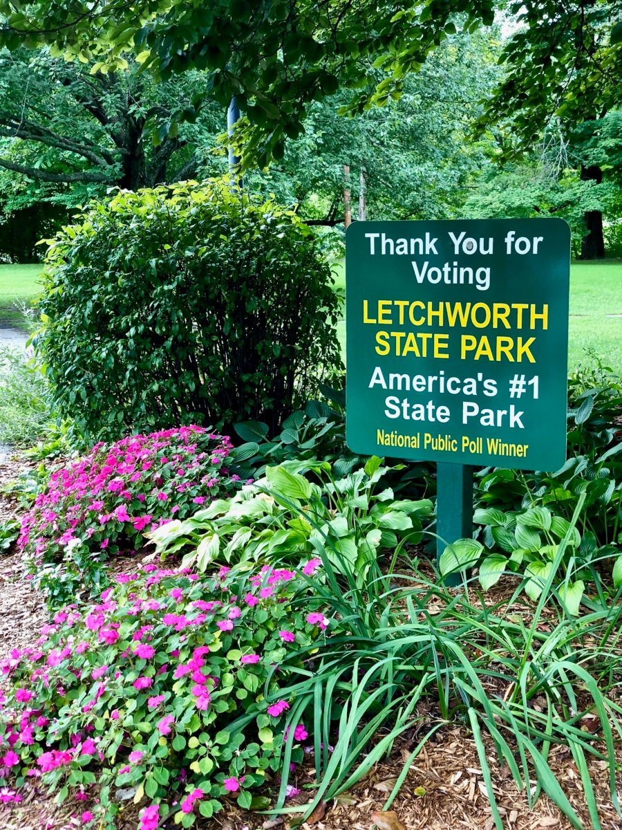 sign Letchworth America's #1 State Park