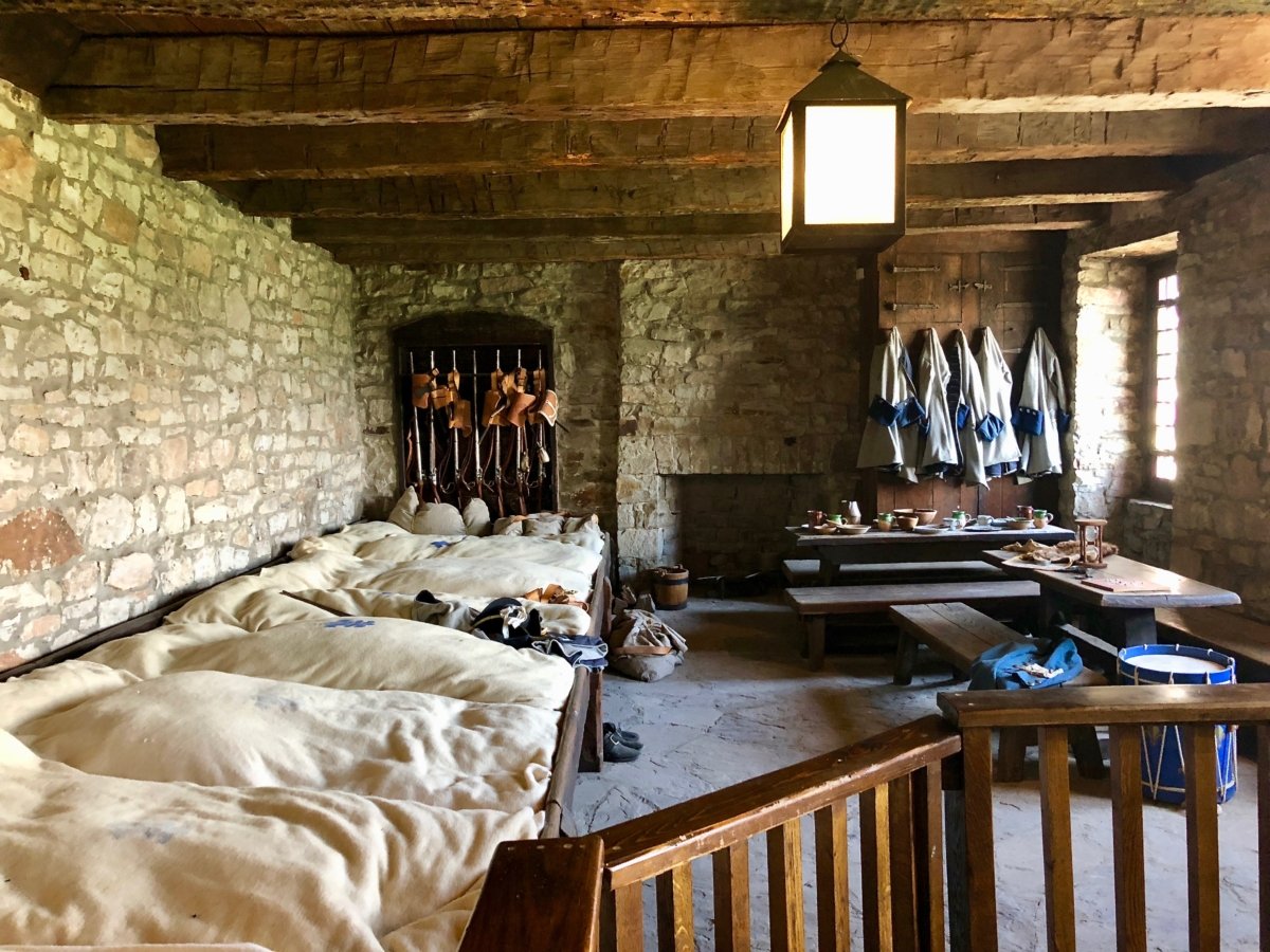 soldier quarters at old Fort Niagara