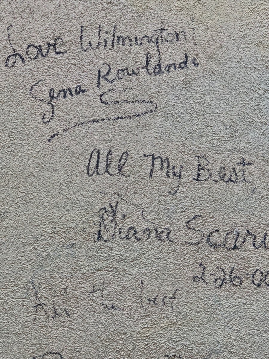 Gena Rowlands, Diana Scarwid Autograph Wall Old Wilmington City Market