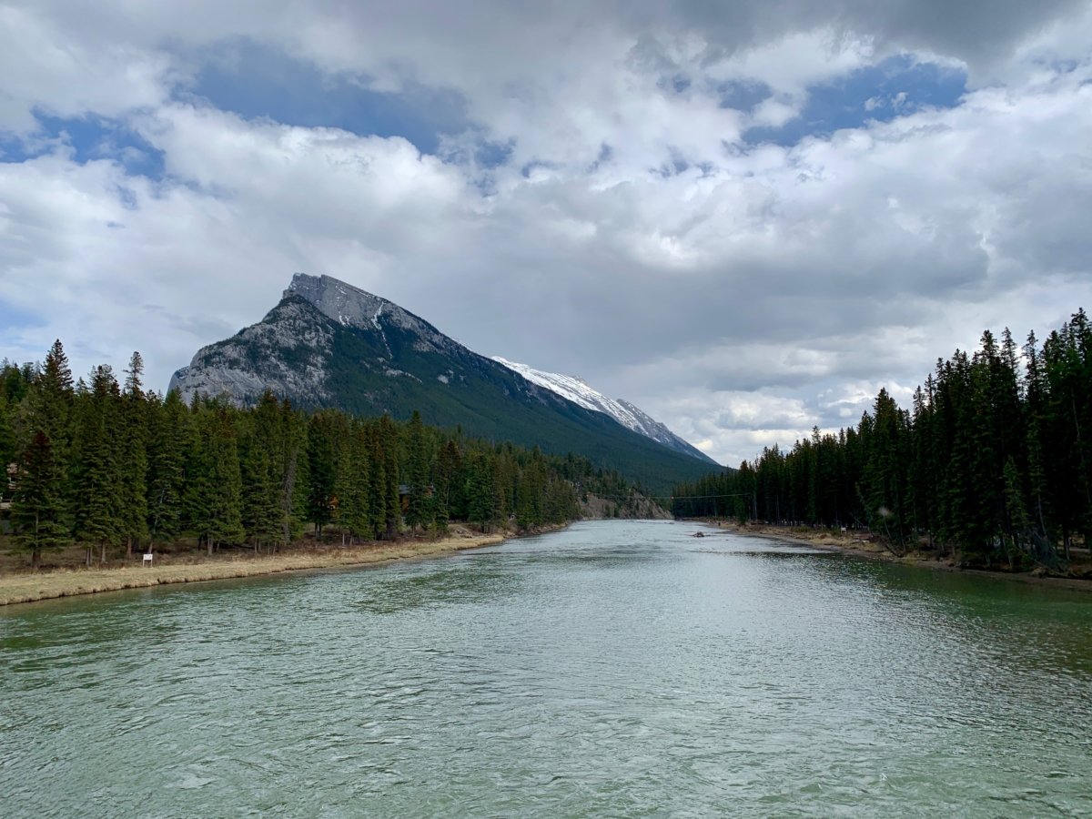 Bow River Mount Rundle Banff