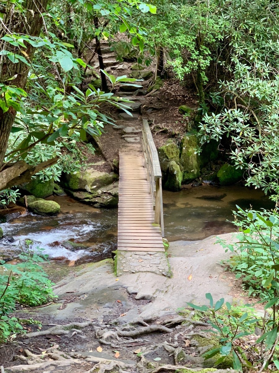 Hemlock Falls Trail Footbridge over Moccasin Creek
