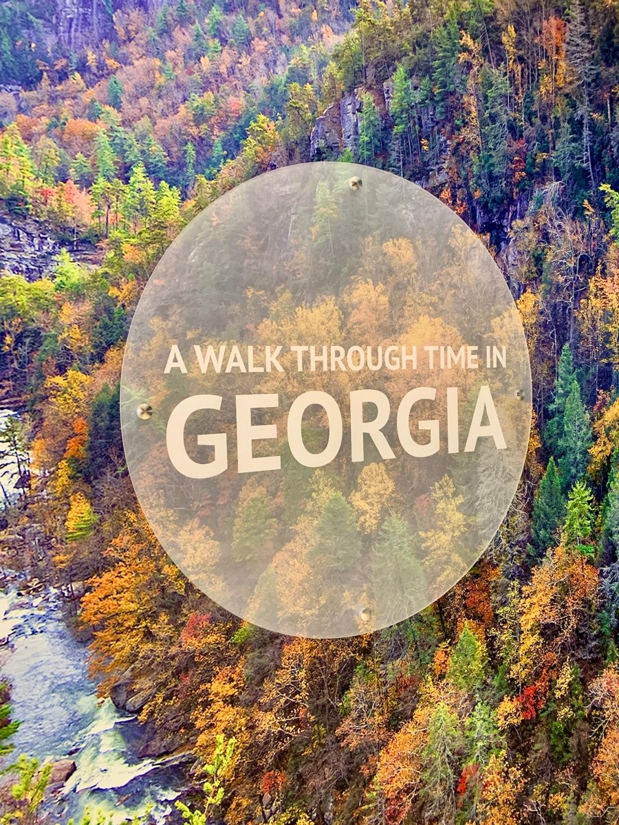 Fernbank Walk through Time in Georgia sign