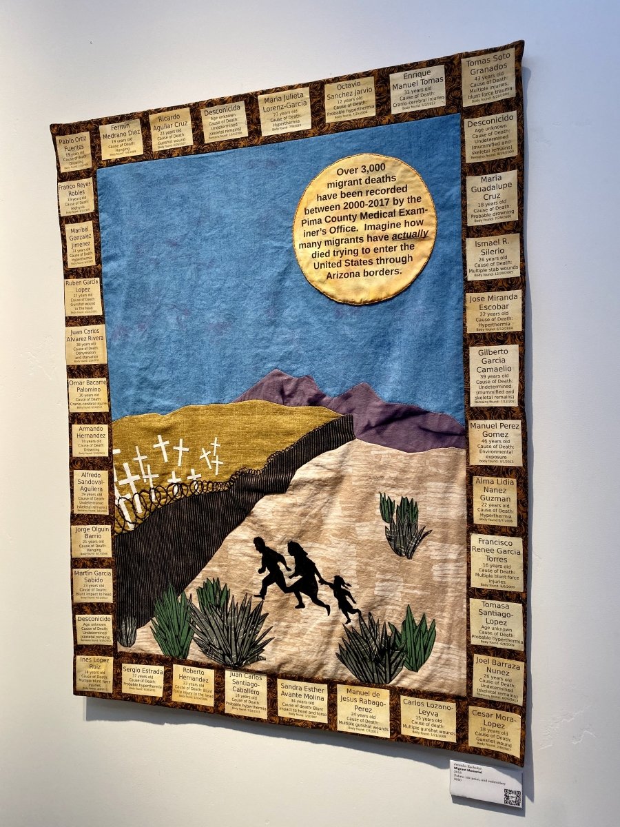 Arizona ACLU Migrant Memorial quilt art