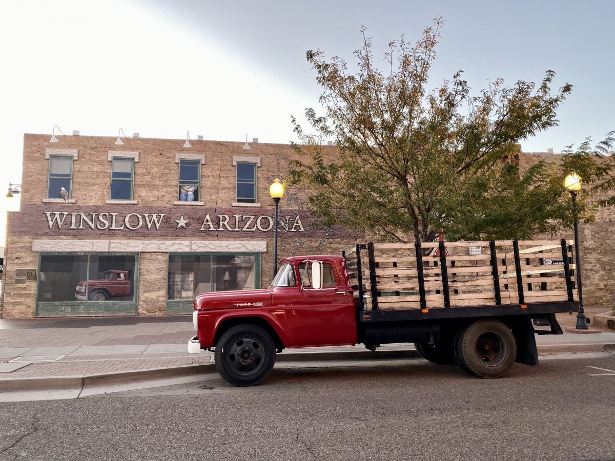 Flatbed Ford Reflection Winslow Arizona