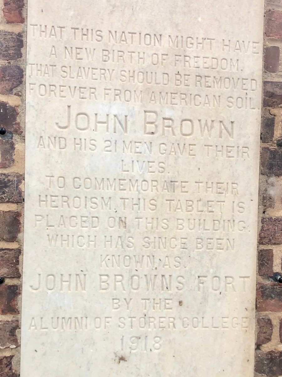 John Brown's Firehouse Plaque