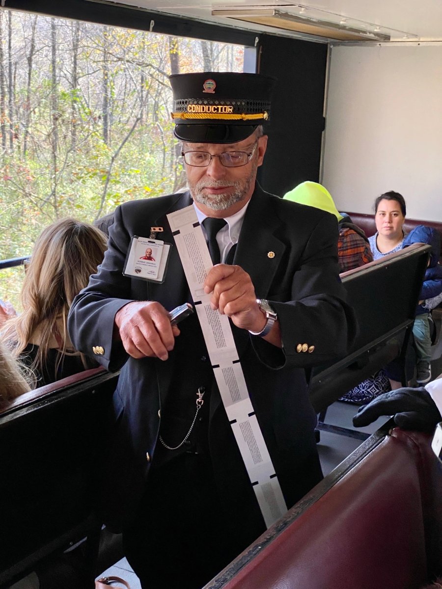 Blue Ridge Scenic Railway conductor