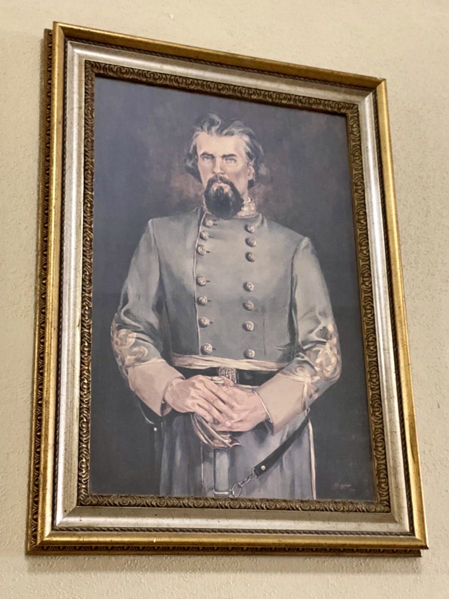 Nathan Bedford Forrest portrait Forrest County Courthouse Hattiesburg MS