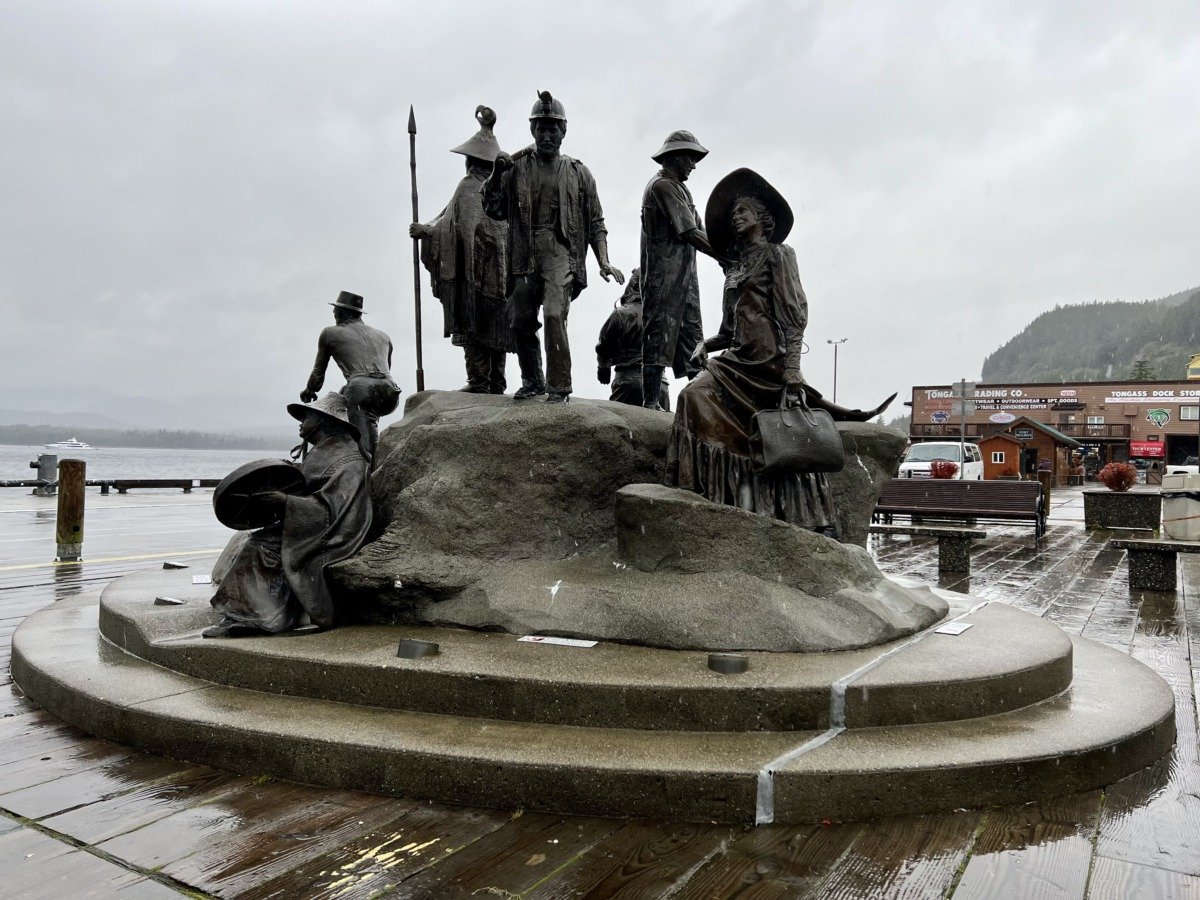 The Rock monument in Ketchikan, Alaska