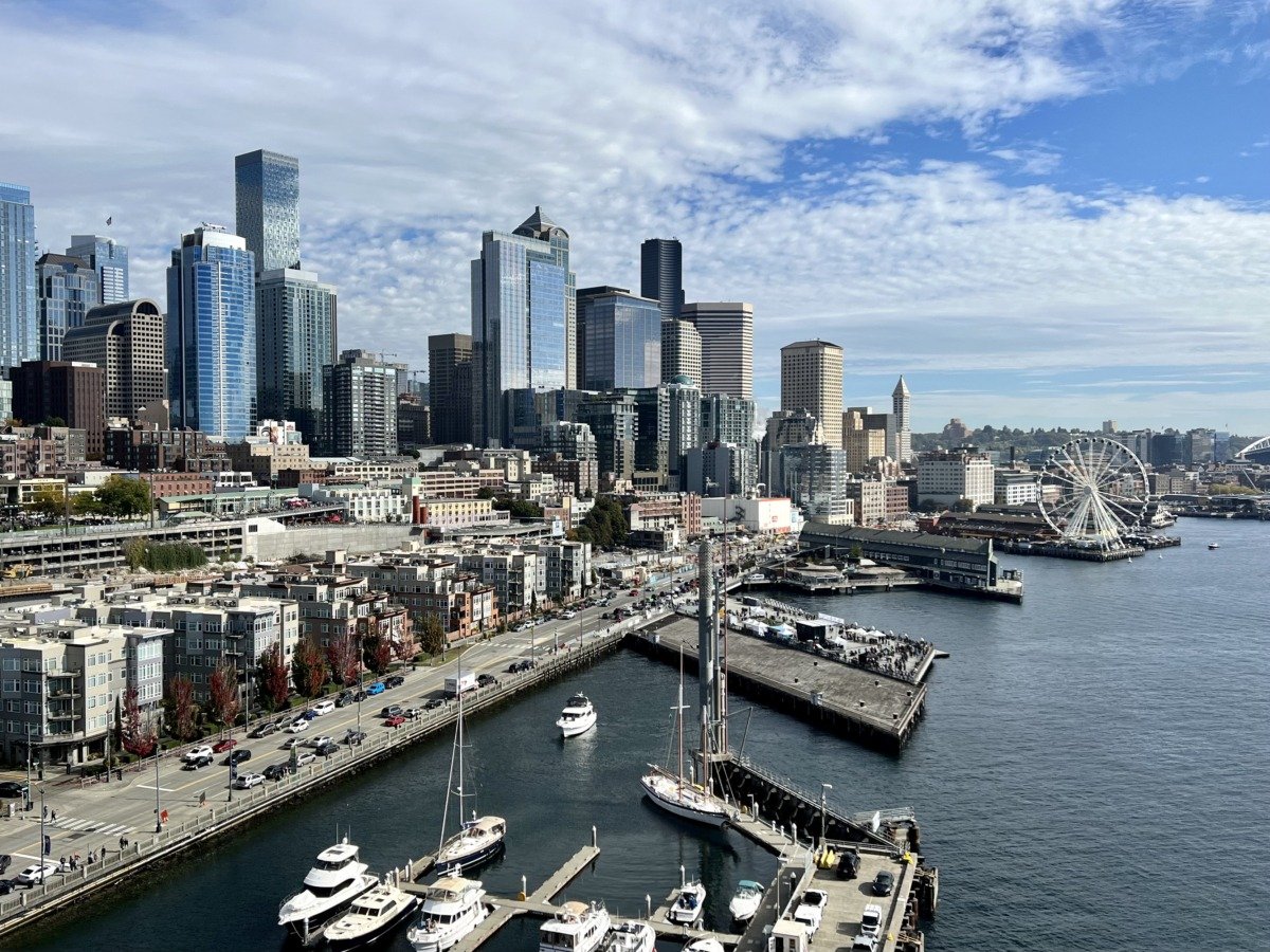 Seattle port skyline
