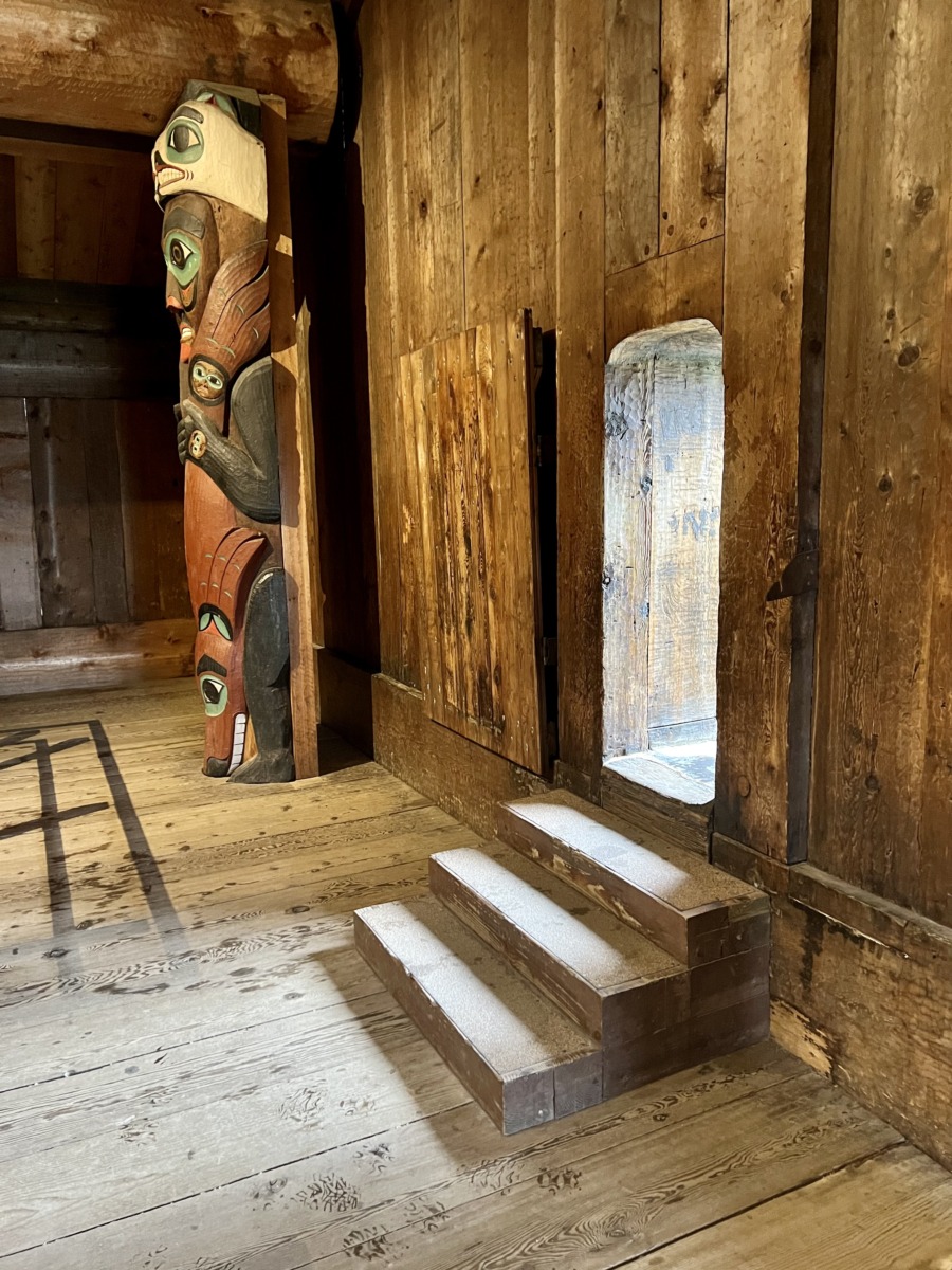 Totem Bight State Historical Park clan house doorway