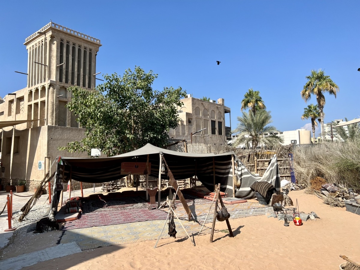 Al Fahidi Historical Neighborhood bedouin tent Dubai