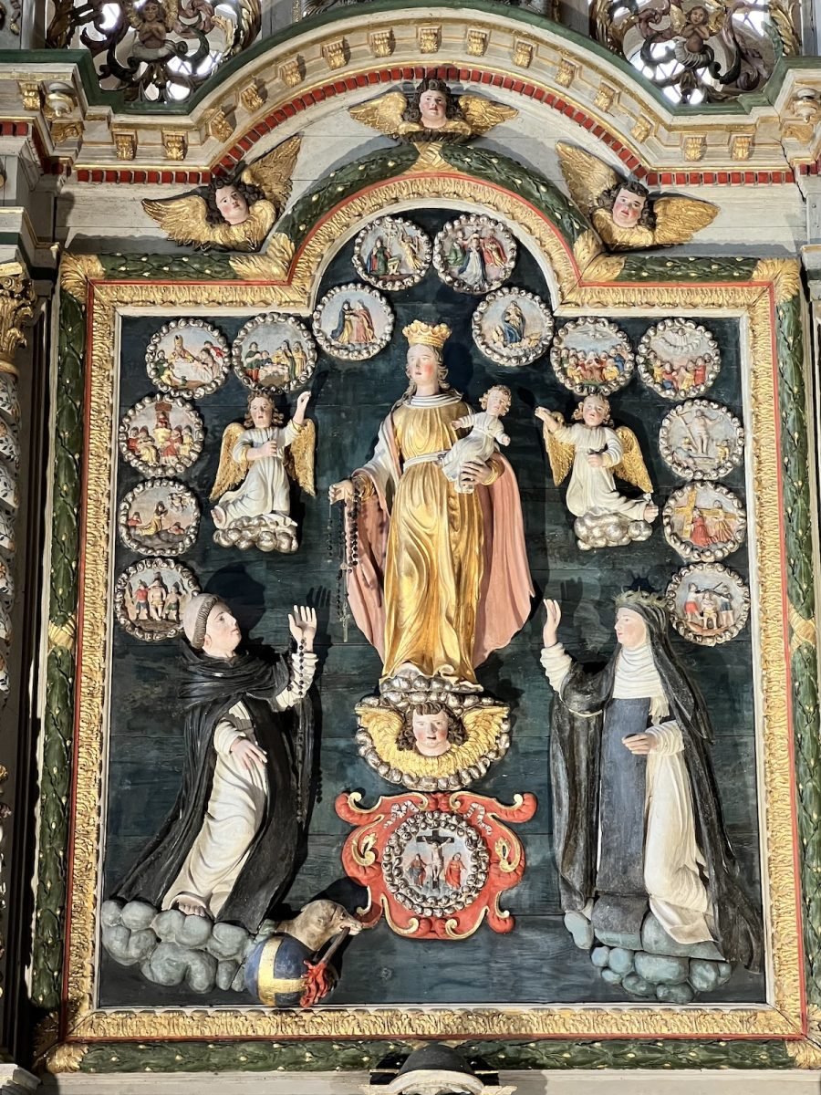 Rosary altarpiece Penity Chapel Locronan