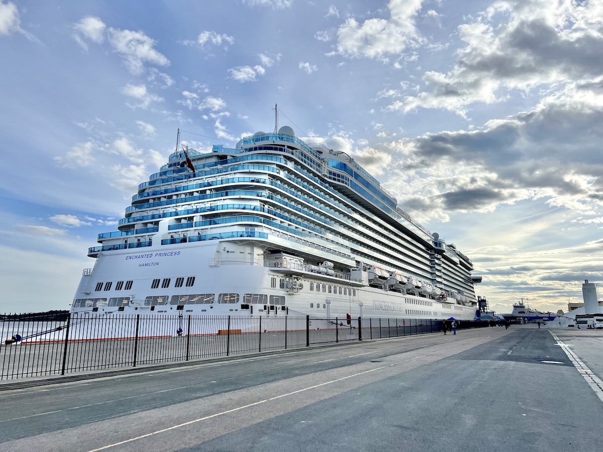 Enchanted Princess cruise ship in Oslo, Norway