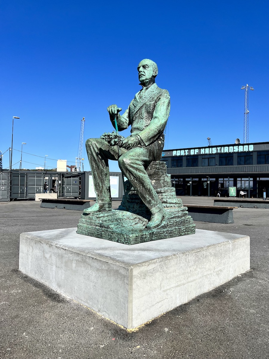 Kristiansand port statue Norway